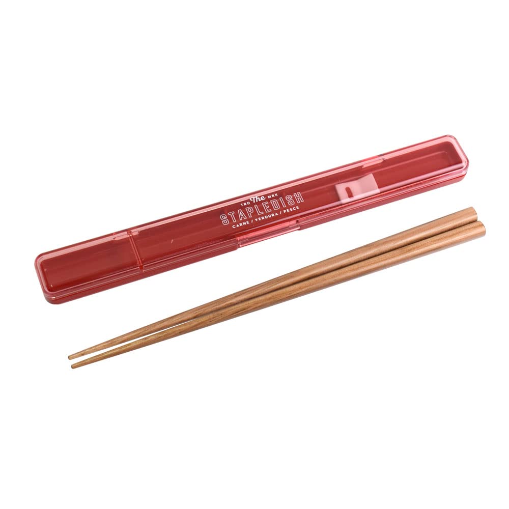 Amazon｜Sabu ステイプル 抗菌スリム箸＆ケース 20 レッド